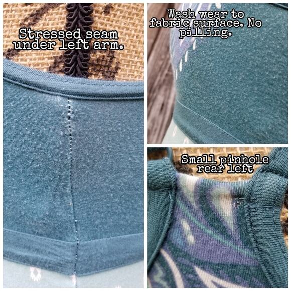 Strappy Back Yoga Tanktop Athleta Empire Cami Size XS Green Blue Athleisure Top - Picture 6 of 10